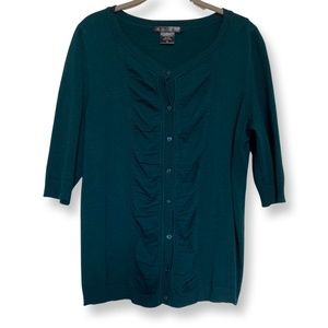 United States Sweater Green Blue Cardigan XL